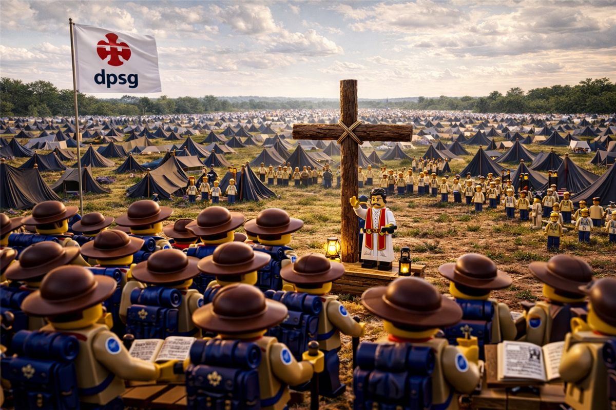 LEGO-Szene: Lager-Gottesdienst