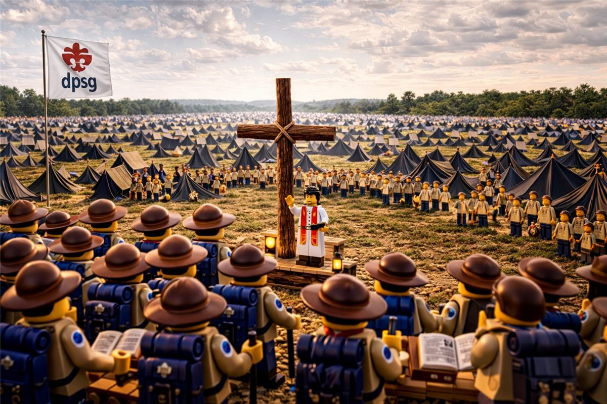 LEGO-Szene: Lager-Gottesdienst