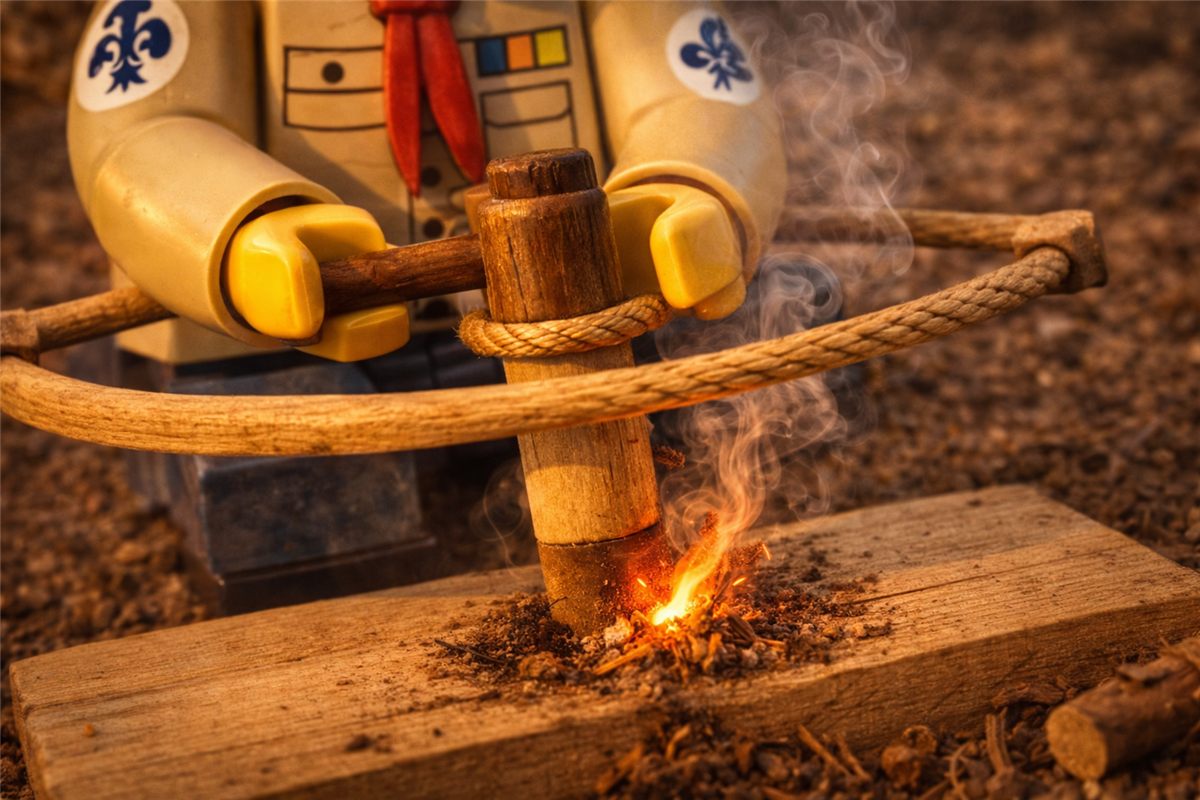 LEGO-Szene: Detail Feuermachen